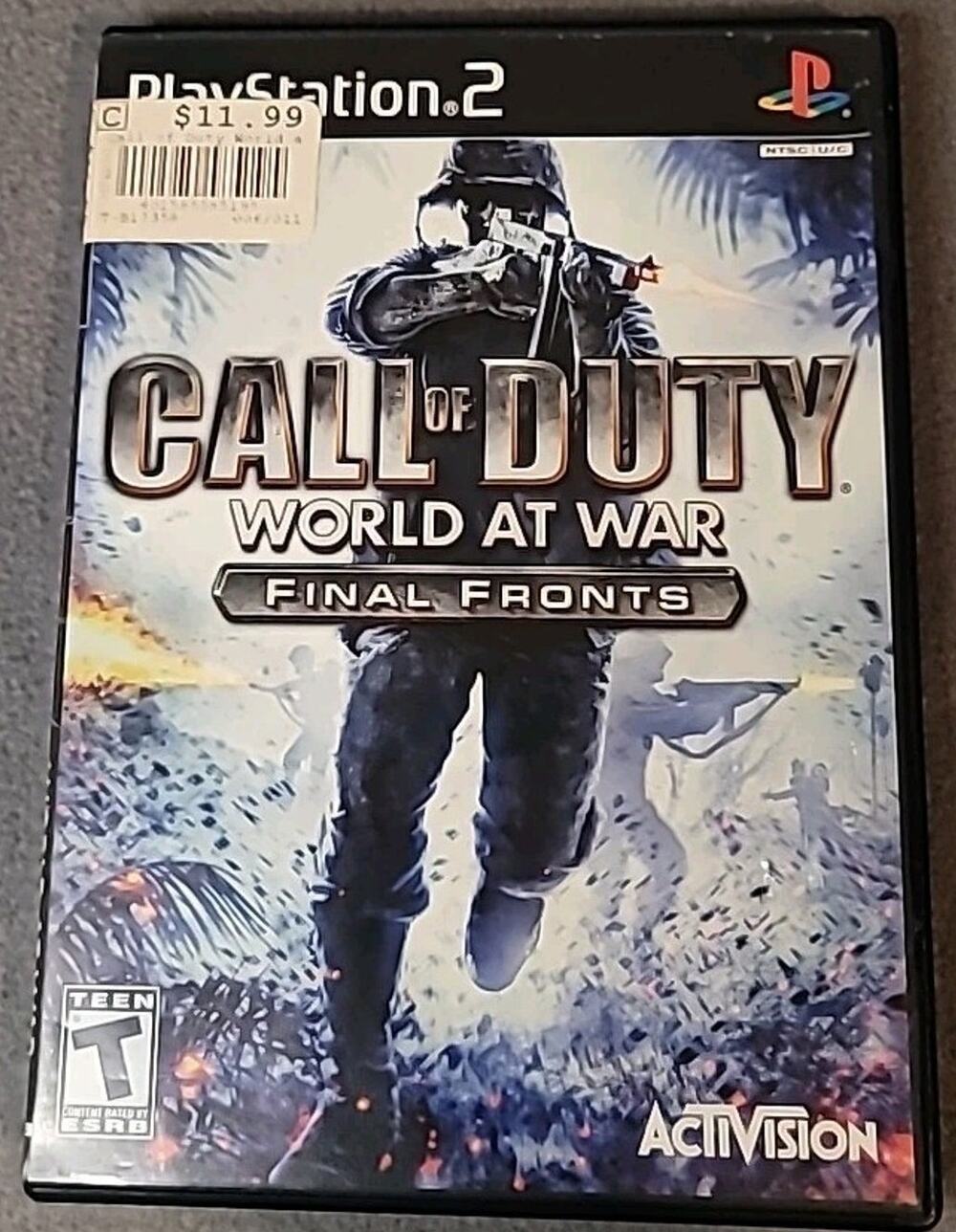 Call Of Duty World At War Final Fronts PlayStation 2 PS2 Video Game CIB